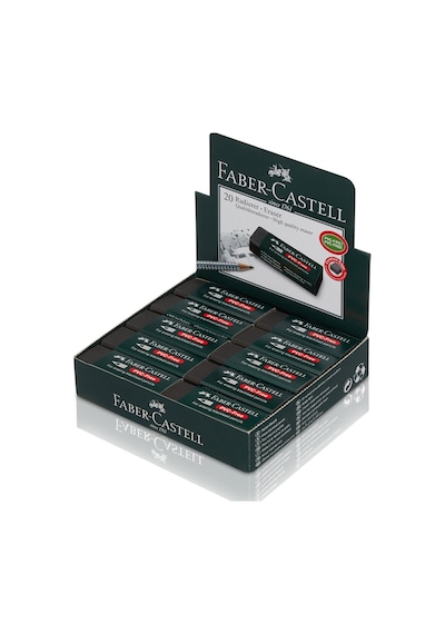 Faber Castell Siyah Silgi 20 Li Büyük(20 Li Paket)