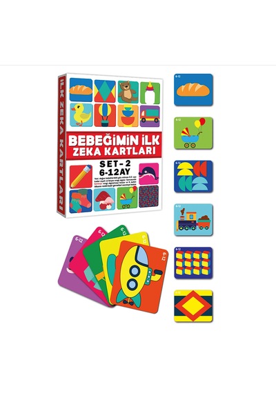 Dıytoy Eğitici Kartlar 6-12 Ay Erken Eğitim Zeka Kartı