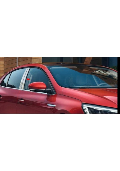 Renault Megane 4 Sedan Orta Direk Kromu Paslanmaz Çelik Krom 6Prç