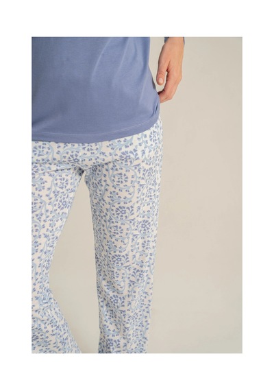 Angbutik Pierre Cardin Pc9270-s Kadın Uzun Kollu Pijama Takımı mavi