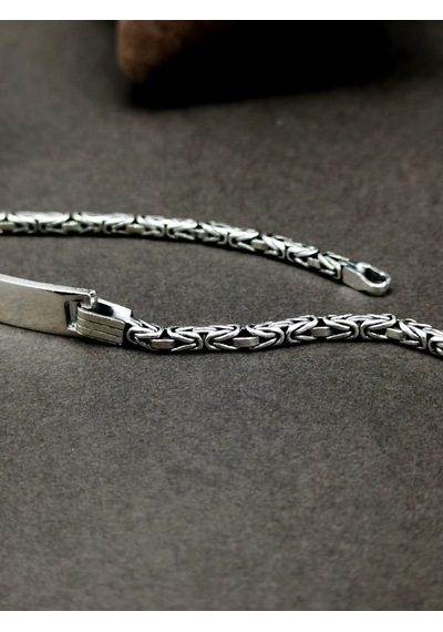 Omar Silver Erkek Kral 2,5Mm Oval Plakalı Künye 10,65Gr