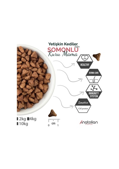 Anatolian Premium Somonlu Yetişkin Kedi Maması 10 kg