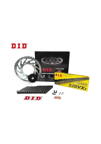 Did-jt 2017-2023 Ktm 450 Exc-f Six Days Uyumlu Zincir Dişli Set Çelik Renk