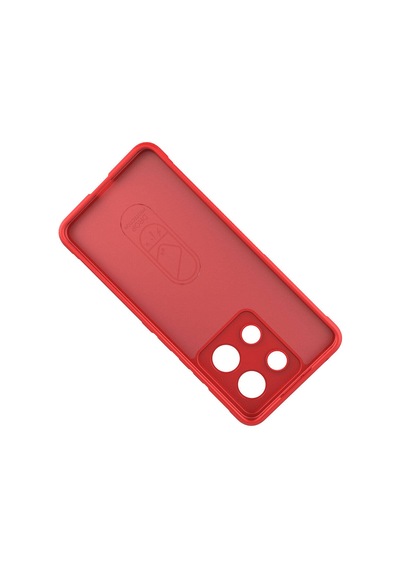 Xiaomi Redmi Note 13 4g Kılıf Kamera Korumalı Esnek Silikon Parmak Şeritli Celikaksesuar Siyah