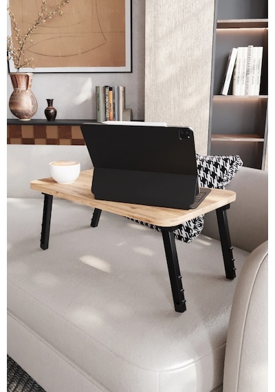 Fida Laptop Sehpası Portatif Ahşap Tablet Standı Çalışma Masası