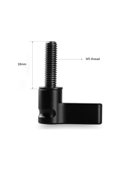 Smallrig 1837 Siyah Cırcırlı Kanatlı Somun M5 Dişli 18mm , 1 Adet