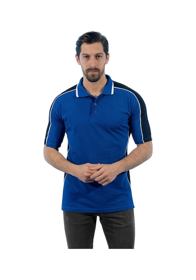 Şensel, Polo Yaka Tişört, Saks-Siyah -136E2241- Tshirt, T-Shirt