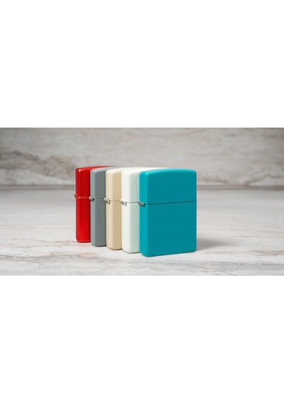 Zippo 49454 Regular Flat Turquoise Çakmak