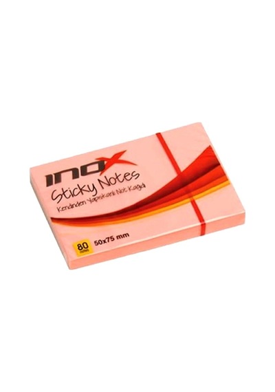 Postit 80 Yaprak 50x75mm Yapışkanlı Not Kağıdı Pembe - 3 Adet