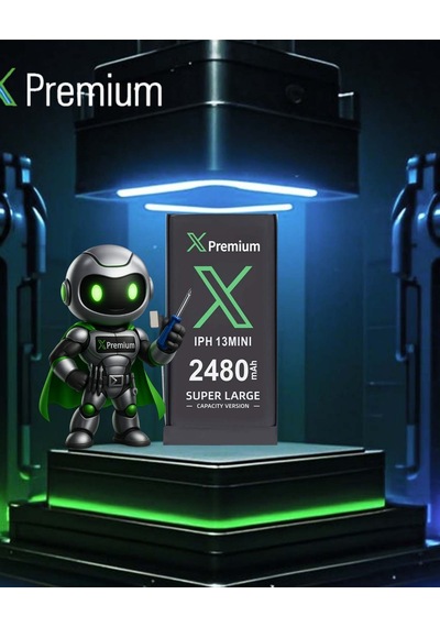 Apple Uyumlu iPhone  13 Mini Batarya Pil Süper Yüksek Kapasiteli Güçlendirilmiş 2480 Mah Xpremium