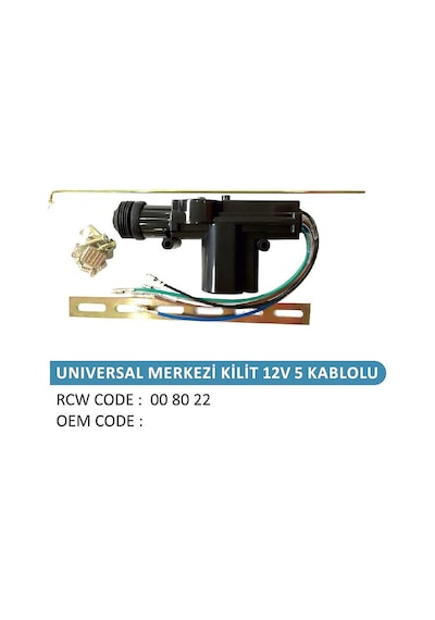 Merkezi Kilit Motoru Ön 5 Kablolu 12v Tabanca Tipi Kapı Kilit Mot 8672000078291-8682588459108 008022