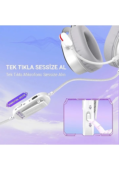 Fifine Ampligame H16 Mikrofonlu 7.1 Oyuncu Kulaklığı
