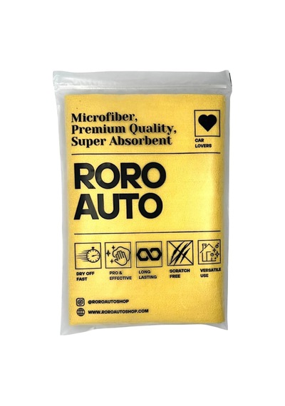 Güderi Oto Kurulama Bezi - 320 Gsm Süper Emici Mikrofiber Cam Ve Kaporta Temizlik Bezi 50x70 C