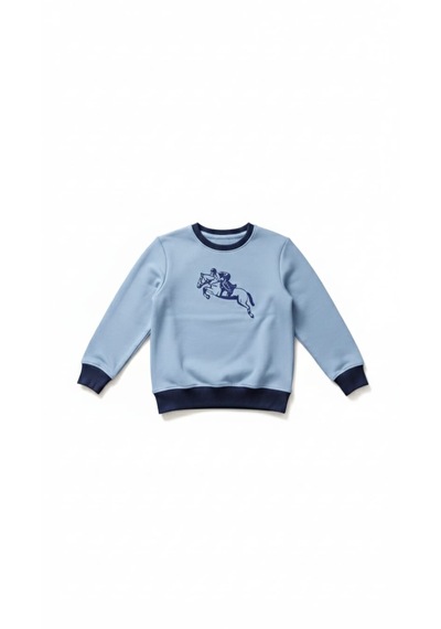 Coupon Çocuk Sweatshirt / Logo Baskılı Mavi
