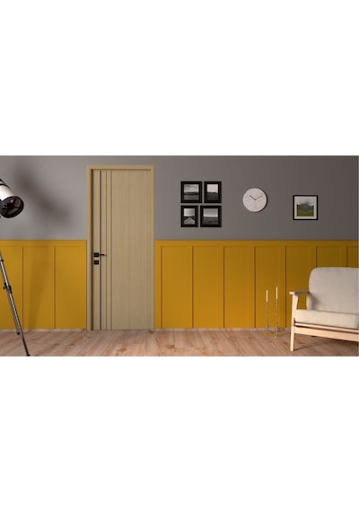 İahşap Dekoratif 8 Cm İskandinav Duvar Çıtası 5 Adet 8 X 140 Cm Ev Ofis Dekorasyonu 8 Mm Mdf