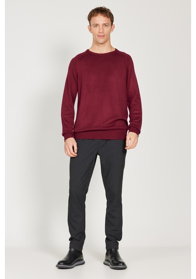 AC&Co / Altınyıldız Classics Erkek Bordo Standart Fit Normal Kesim Bisiklet Yaka Triko Kazak Bordo AC&Co / Altınyıldız Classics Erkek Bordo Standart Fit Normal Kesim Bisiklet Yaka Triko Kazak Bordo
