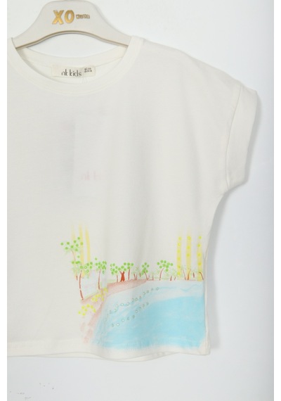 Xo Kids Kız Çocuk Tişort 1-4 Yaş 38628 Ekru