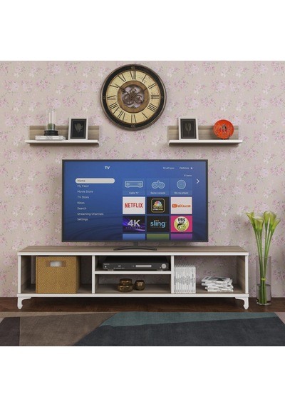 Kenzlife televizyon sehpası monako150 crd tv ünitesi raflı