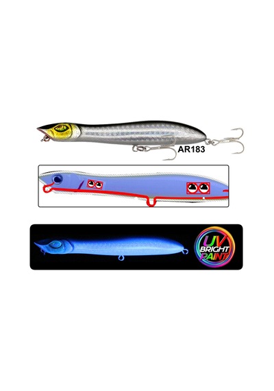 Eurofish Aragon Croax Zigzag 106mm 11gr Su Üstü Maket Balık Ar183