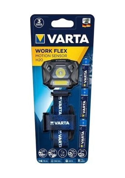 Varta Work Flex Led Sensörlü Kafa Feneri 3w Siyah