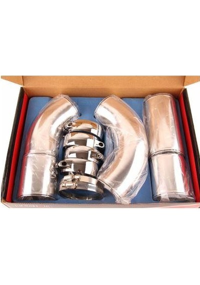 3 inç Hava Filtresi Turbo Emme Intercooler Borusu Soğuk / Sıcak Boru Hortumu Alüminyum Set