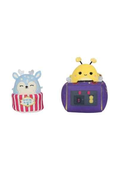 Micromallows Squishmallows Mini Yumuşak Peluş Oyuncak 2 Figür + 2 Aksesuar Figür Seti - 6 Cm - Mod-1 Çok Renkli