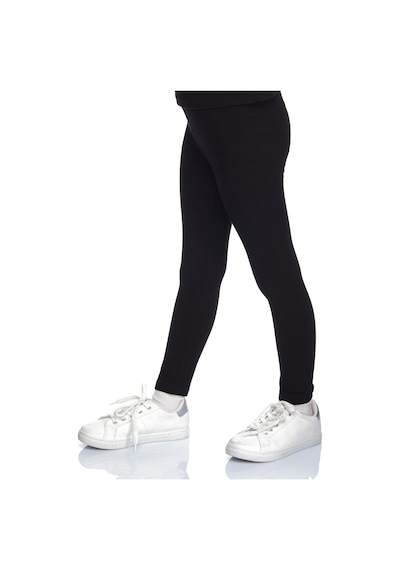 Lovetti Siyah Kız Çocuk Tam Boy Düz Basıc Tayt 5262S001 Siyah