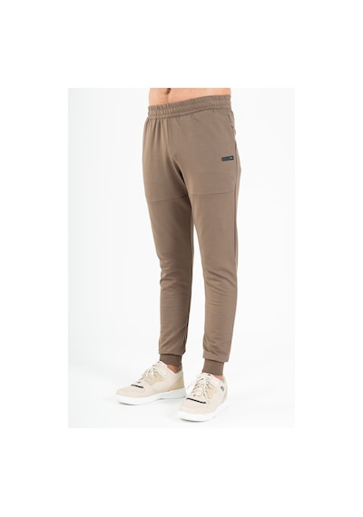 Maraton Sportswear Regular Erkek Ribana Paça Basic Kakao Eşofman Altı 21716 Kahverengi