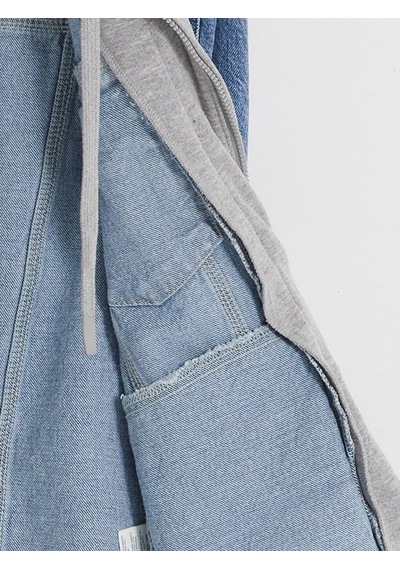 Lcw Jeans İndigo Regular Fit Kapüşonlu Jean Ceket