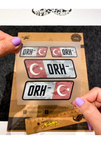 Bay Etiket Bt11 Reflektif 0 Rh Negatif () Kan Grubu Sticker Seti