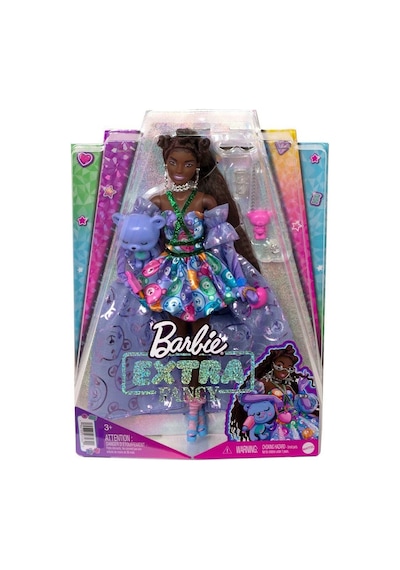 Barbie Extra Fancy Mor Kostümlü Bebek