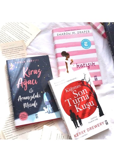 Ödüllü Kitaplar Seti 3 Kitap - Karışık - Kiraz Ağacı - Kağıttan Son Turna Kuşu Karton Kapak