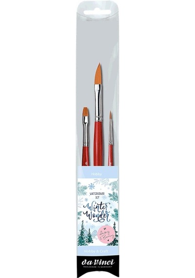 Da Vinci : Cosmotop Spin Sulu Boya 3'lü Fırça Seti : Seri 5401
