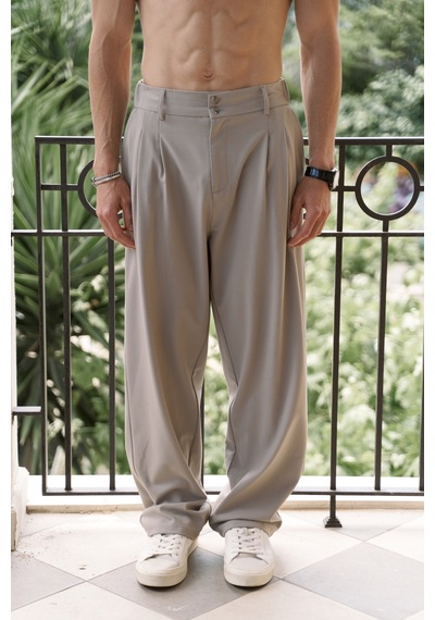 Mai Studios Co. Mai Collection Geaohrid Vizon Erkek Pantolon Vizon