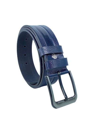 Süzer Deri 4.5 Cm Spor %100 Hakiki Manda Derisi Lüks Kemer Lacivert Desenli Lacivert