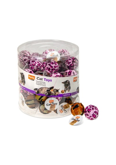 Karlıe Kaplan Desenli Peluş Top 4cm 60lı