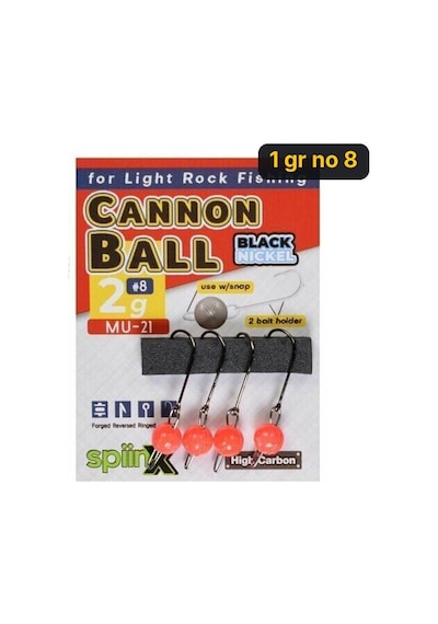 Spiinx Cannon Ball Jighead Uv Turuncu