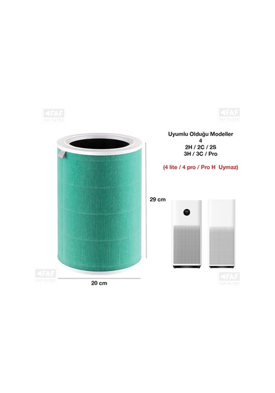 Mi Air Purifier 2h Filtre Yeşil Formaldehit S1
