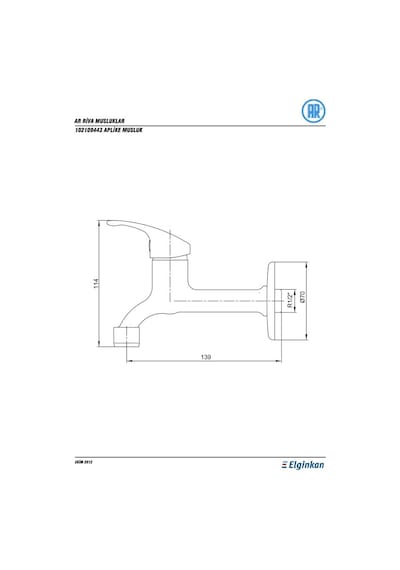 Ar Riva Aplike Mix Musluk 102109443 5 Yıl Eca Garantisi Krom