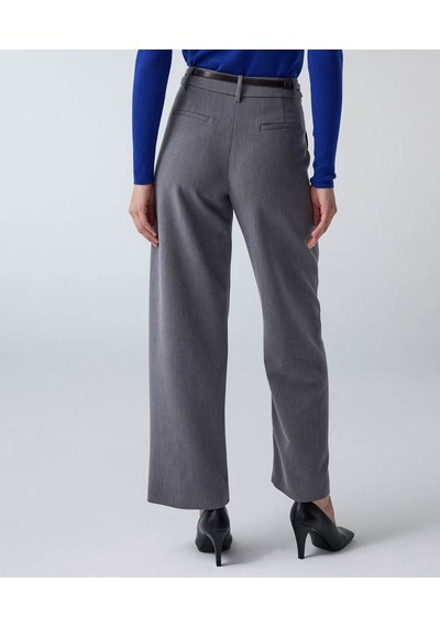 İpekyol Kemerli Barrel Fit Koyu Gri Kadın Pantolon Iw6260003192