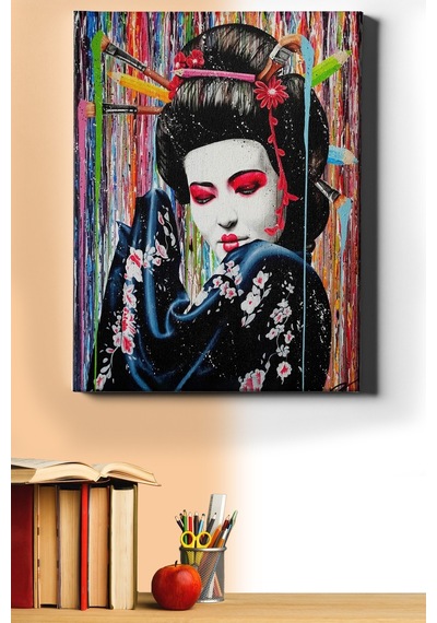 Webstyle Sayılarla Boyama Seti Kasnaklı Boyalı Kadın 40 X 50 Cm