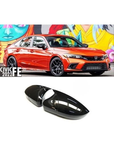 Honda Civic Fe1 Uyumlu Batman Yarasa Ayna Kapağı Piano Black