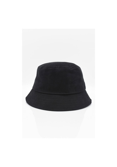 Külah Erkek Premium Pamuk Siyah Balıkçı Bucket Şapka-Siyah-Standart