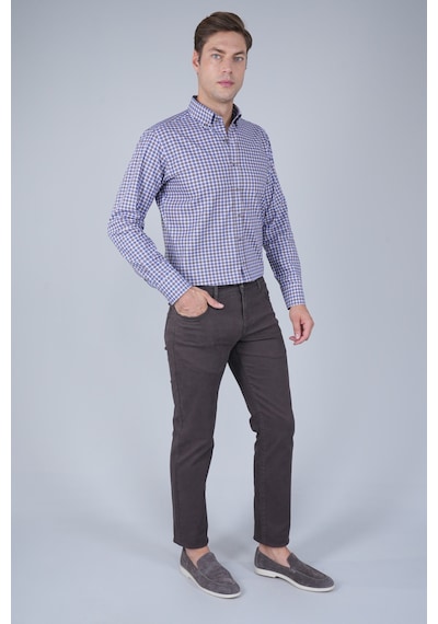 Bisse Kahve Gabardin Pamuklu 5 Cepli Spor Pantolon Pns24k24004 D11 Kahverengi