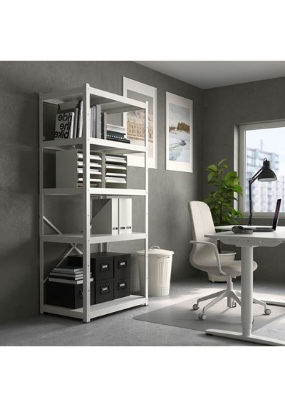 Ikea Knodd Çöp Kutusu, Beyaz, 40 Lt, Kapaklı