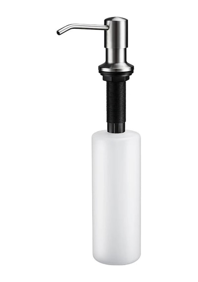 Ankastre Sıvı Sabunluk Nikel Renk Mutfak Eviye Ve Banyo Lavabo Uyumlu Ithal  500ml Mat Krom Nikel Diğer