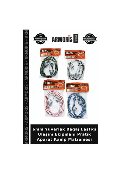 6mm Yuvarlak Bagaj Lastiği Ulaşım Ekipmanı Pratik Aparat Kamp Malzemesi