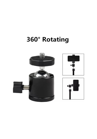 Ayrex Tripod 90 Yönlendirme Aparatı 360 Derece Dönebilen Başlık Tüm Tripodlara Uyumlu Metal Mafsal Aparatı Diğer