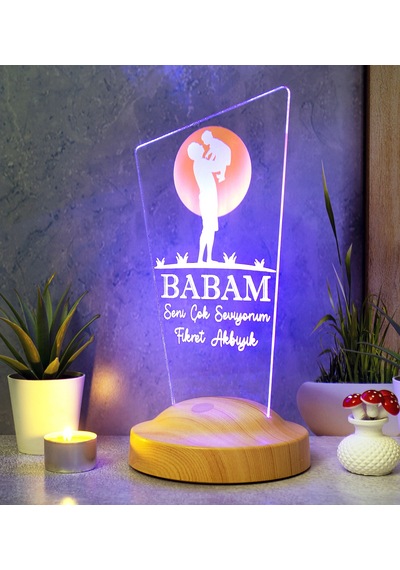 Babaya Hediye, Babalar Günü Hediyesi, Babama Hediye, Gece Lambası (545775396)
