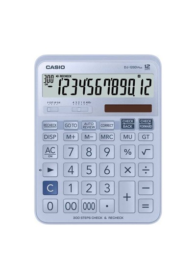 Casio Hesap Makinesi Dj-120dpluslbwadp Açık Mavi Çok Renkli